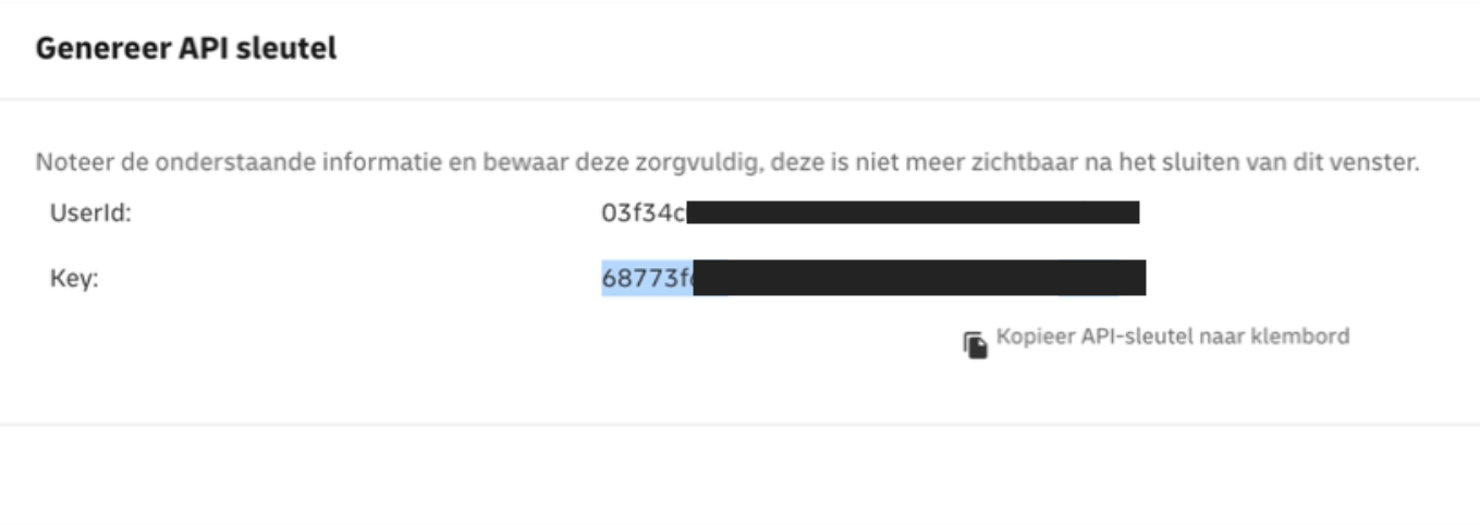 De DHL API sleutel